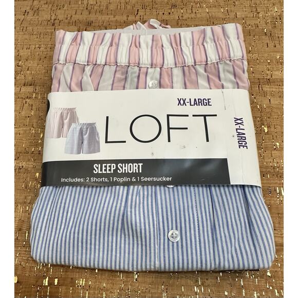 Loft Ann Taylor Sleep Shorts Woman’s 2pack Size XXL - Picture 1 of 4